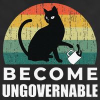 Become Ungovernable I Do What I Want Funny Cat 7 Panel Mesh Trucker Snapback Hat