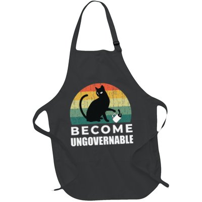Become Ungovernable I Do What I Want Funny Cat Apron