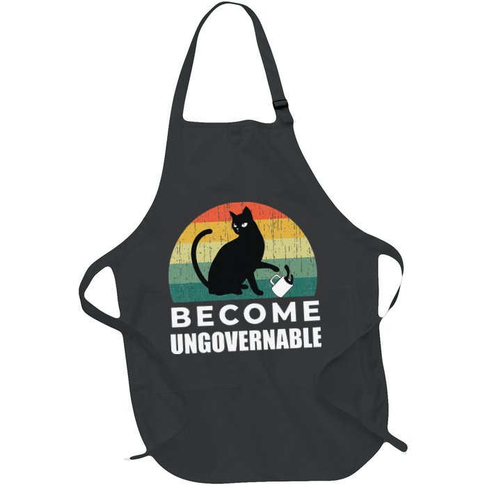Become Ungovernable I Do What I Want Funny Cat Apron