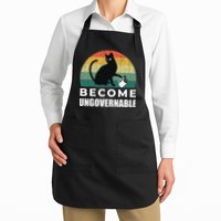 Become Ungovernable I Do What I Want Funny Cat Apron