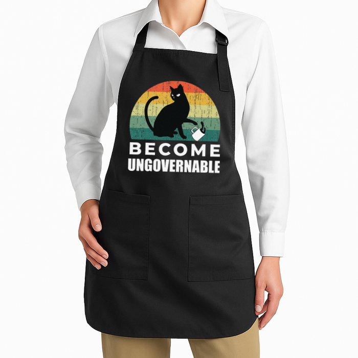 Become Ungovernable I Do What I Want Funny Cat Apron