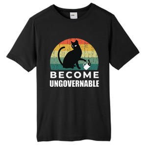 Become Ungovernable I Do What I Want Funny Cat Tall Fusion ChromaSoft Performance T-Shirt