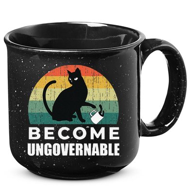 Become Ungovernable I Do What I Want Funny Cat 15oz Campfire Ceramic Mug