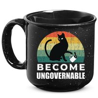 Become Ungovernable I Do What I Want Funny Cat 15oz Campfire Ceramic Mug