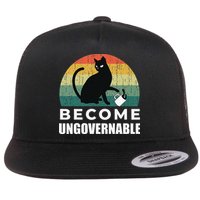Become Ungovernable I Do What I Want Funny Cat Flatbill Hat