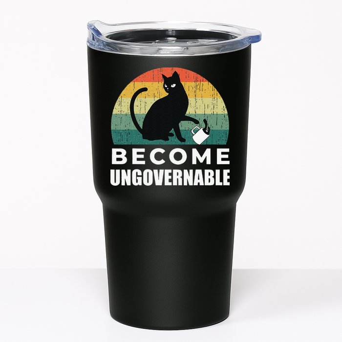 Become Ungovernable I Do What I Want Funny Cat Tumbler