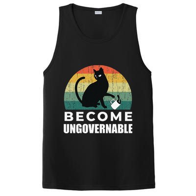 Become Ungovernable I Do What I Want Funny Cat PosiCharge Competitor Tank