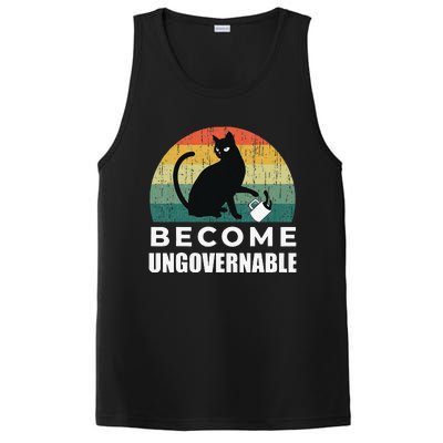 Become Ungovernable I Do What I Want Funny Cat PosiCharge Competitor Tank