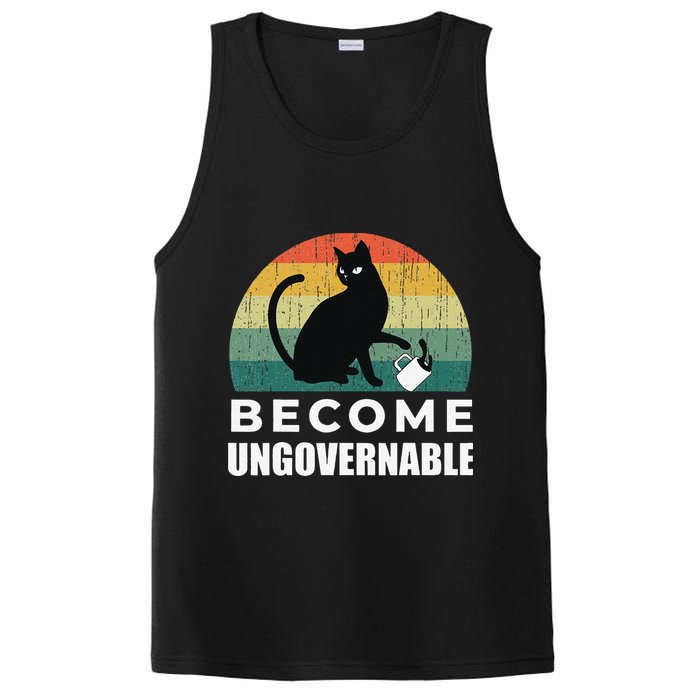 Become Ungovernable I Do What I Want Funny Cat PosiCharge Competitor Tank