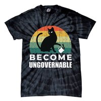 Become Ungovernable I Do What I Want Funny Cat Tie-Dye T-Shirt