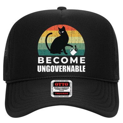 Become Ungovernable I Do What I Want Funny Cat Trucker Hat