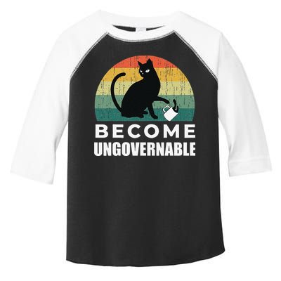 Become Ungovernable I Do What I Want Funny Cat Toddler Fine Jersey T-Shirt