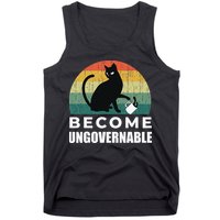 Become Ungovernable I Do What I Want Funny Cat Tank Top