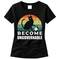 Become Ungovernable I Do What I Want Funny Cat Womens T-Shirt