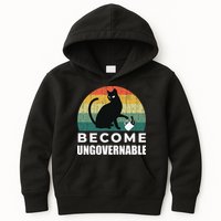 Become Ungovernable I Do What I Want Funny Cat Kids Hoodie