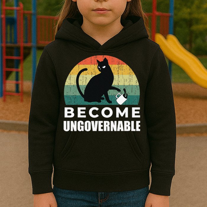 Become Ungovernable I Do What I Want Funny Cat Kids Hoodie