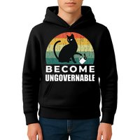Become Ungovernable I Do What I Want Funny Cat Kids Hoodie