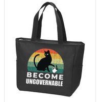 Become Ungovernable I Do What I Want Funny Cat Zip Tote Bag