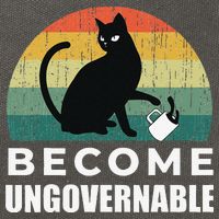Become Ungovernable I Do What I Want Funny Cat Cotton Canvas Backpack