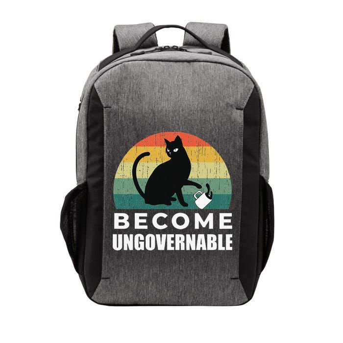 Become Ungovernable I Do What I Want Funny Cat Vector Backpack