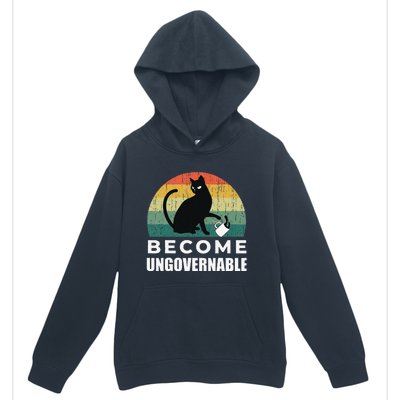 Become Ungovernable I Do What I Want Funny Cat Urban Pullover Hoodie