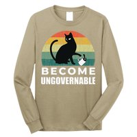 Become Ungovernable I Do What I Want Funny Cat Long Sleeve Shirt