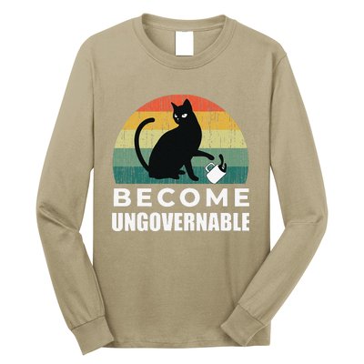 Become Ungovernable I Do What I Want Funny Cat Long Sleeve Shirt