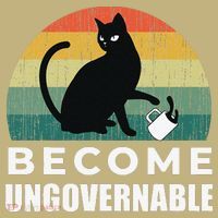 Become Ungovernable I Do What I Want Funny Cat Sustainable Beanie