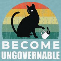 Become Ungovernable I Do What I Want Funny Cat Sueded Cloud Jersey T-Shirt