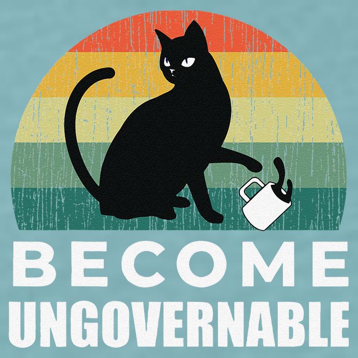 Become Ungovernable I Do What I Want Funny Cat Sueded Cloud Jersey T-Shirt