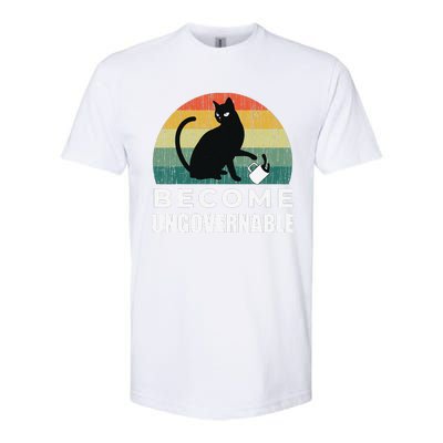 Become Ungovernable I Do What I Want Funny Cat Softstyle CVC T-Shirt