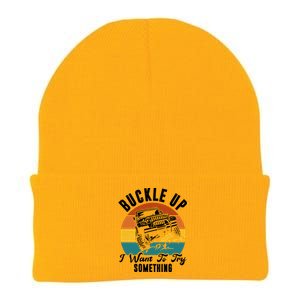 Buckle Up I Want To Try Somthing Offroad Truck Knit Cap Winter Beanie