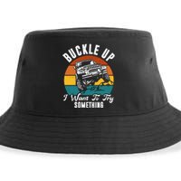 Buckle Up I Want To Try Somthing Offroad Truck Sustainable Bucket Hat