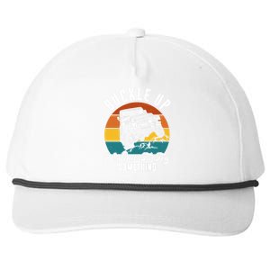 Buckle Up I Want To Try Somthing Offroad Truck Snapback Five-Panel Rope Hat