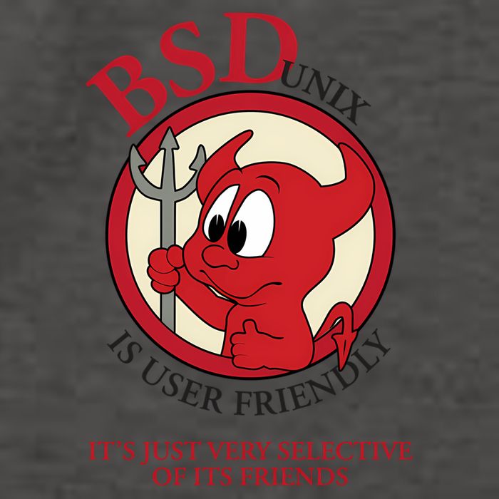 Bsd Unix Is User Friendly...Its Just Very Selective Of Its Friends Vector Backpack