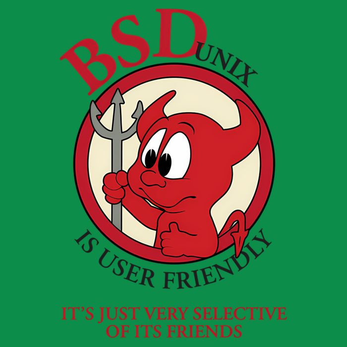 Bsd Unix Is User Friendly...Its Just Very Selective Of Its Friends Premium T-Shirt