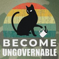 Become Ungovernable I Do What I Want Funny Cat Legacy Tie Dye Trucker Hat