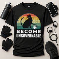 Become Ungovernable I Do What I Want Funny Cat Performance Shirt