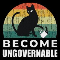 Become Ungovernable I Do What I Want Funny Cat Performance Shirt
