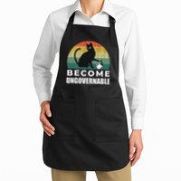 Become Ungovernable I Do What I Want Funny Cat Apron