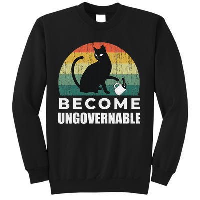 Become Ungovernable I Do What I Want Funny Cat Sweatshirt