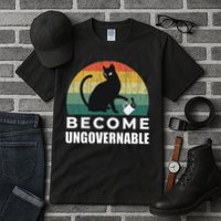 Become Ungovernable I Do What I Want Funny Cat Tall T-Shirt