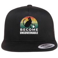 Become Ungovernable I Do What I Want Funny Cat Flatbill Hat