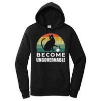 Become Ungovernable I Do What I Want Funny Cat Women's Pullover Hoodie