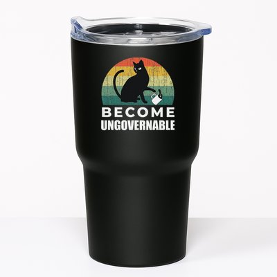 Become Ungovernable I Do What I Want Funny Cat Tumbler