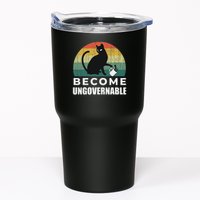 Become Ungovernable I Do What I Want Funny Cat Tumbler