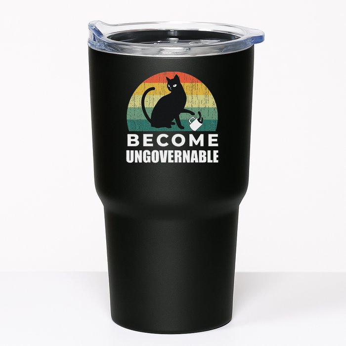 Become Ungovernable I Do What I Want Funny Cat Tumbler