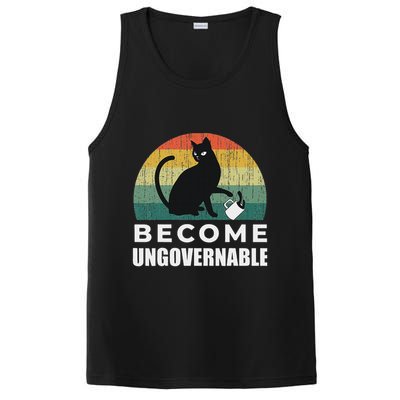 Become Ungovernable I Do What I Want Funny Cat PosiCharge Competitor Tank