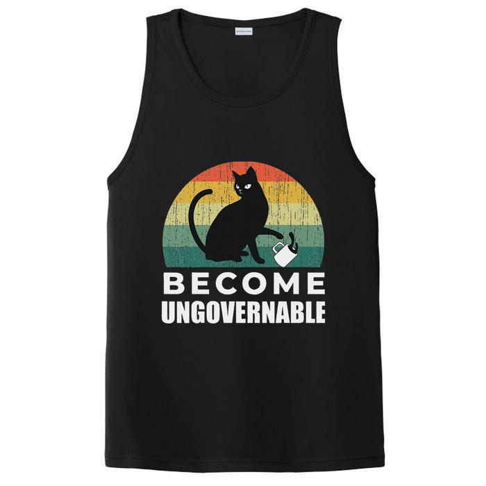 Become Ungovernable I Do What I Want Funny Cat PosiCharge Competitor Tank
