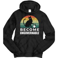 Become Ungovernable I Do What I Want Funny Cat Tie Dye Hoodie